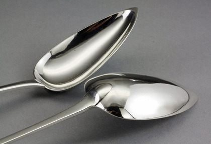 Scottish Provincial Silver Gravy Spoons (Pair) - Robert Keay, Perth